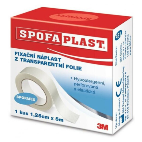 3M™ SPOFAPLAST 431 Fixačná náplasť z transparentnej fólie 1,25 cm × 5 m 1 kus