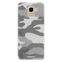 Odolné silikónové puzdro iSaprio - Gray Camuflage 02 - Samsung Galaxy J6