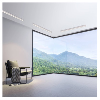 Stropné svietidlo LED PURE Lines, 110 cm, strieborné, CCT, diaľkové ovládanie