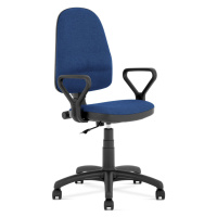HALMAR Bravo kancelárska stolička s podrúčkami granátová / čierna