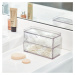 Kúpeľňový organizér na vatové tampóny Crystalline – iDesign/The Home Edit