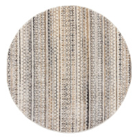 Béžový okrúhly koberec 140x140 cm Camino – Flair Rugs