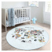 Svetlomodrý detský koberec ø 80 cm Comfort – Mila Home