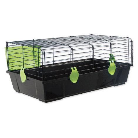 Klietka Small Animals Michal čierna, výbava zelená 100x55x39cm