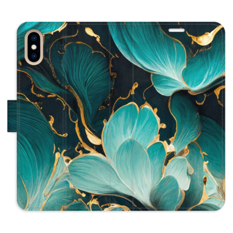 Flipové puzdro iSaprio - Blue Flowers 02 - iPhone X/XS