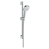 Hansgrohe Croma Select E, sprchová sada Vario EcoSmart 9 l/min so sprchovou tyčou 65 cm, biela/c