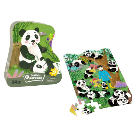 mamido  Puzzle Panda Bambusový Les 48 Dielov