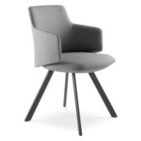 LD SEATING - Dizajnová stolička MELODY MEETING 360 s oceľovou podnožou
