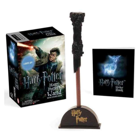 Running Press Harry Potter Wizard's Wand with Sticker Book: Lights Up! (Miniature Editions)