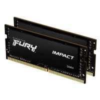 KINGSTON 32GB 2666MHz DDR4 CL15 SODIMM (Kit of 2) 1Gx8 FURY Impact