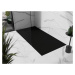 MEXEN/S - Stone+ obdĺžniková sprchová vanička 160 x 100, čierna, mriežka čierna 44701016-B