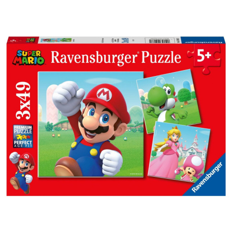 Ravensburger Puzzle Super Mario 3 x 49 dielikov