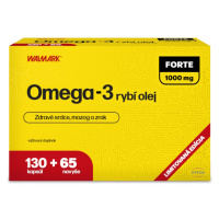 WALMARK Omega 3 rybí olej forte 1000 mg 130 + 65 kapsúl NAVYŠE