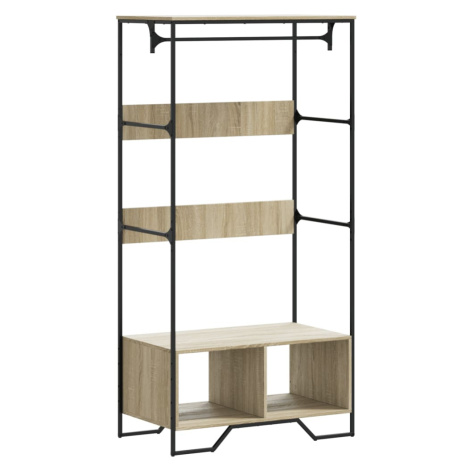 vidaXL Šatník dub sonoma 90x50x180 cm kompozitné drevo