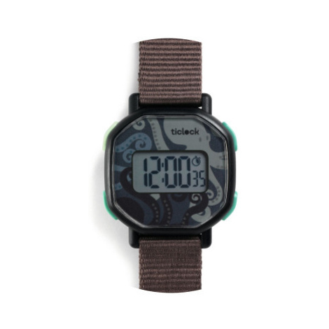 Detské digitálne hodinky - Čierna chobotnica DJECO