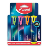 Zvýrazňovač Maped Fluo Peps Nightfall, 4 farby