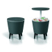 Plastový okrúhly záhradný stolík so zásobníkom na ľad ø 49,5 cm Cool – Keter