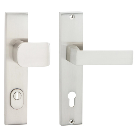 Cobra Štítové ochranné dverné kovanie C201 PZ90 LI/RE prekrytka, lesklý nikel