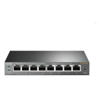 tp-link TL-SG108PE, 8 port Gigabit Easy Smart Switch, 8x 10/100/1000M RJ45 ports,  4x PoE+ 55W, 