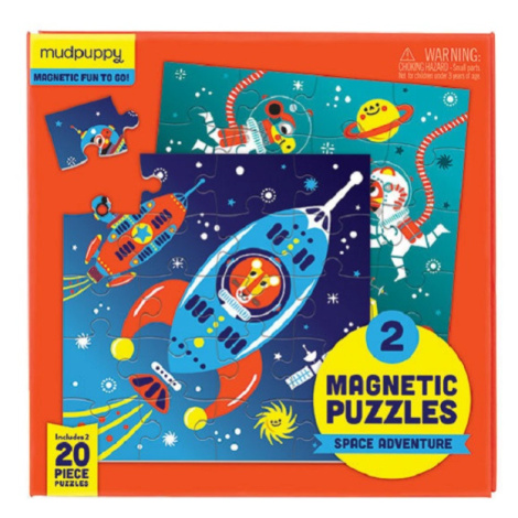 Magnetické puzzle - Vesmír (2x20 dílků)