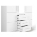 Biela šatníková skriňa so zrkadlom 147x200 cm Derry - Cosmopolitan Design