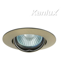 Svietidlo GU5,3 50W, IP20, mosadz pat., BOp-Z, O88x5, LUTO CTX-DT02B-AB (Kanlux)