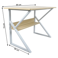 Pracovný stôl s policou TARCAL 80x40 cm