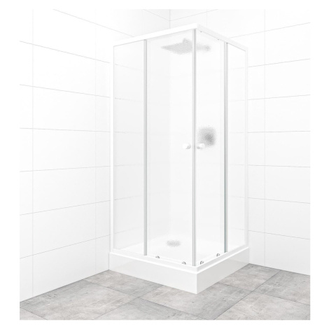 Set sprchovacieho kúta a vaničky, štvorec 90x90 cm Multi Basic SIKOBKMUQ90CH0 SAT