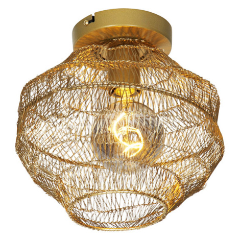 Orientálna stropná lampa zlatá 25 cm - Vadi QAZQA