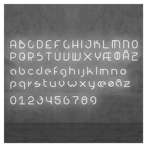 Artemide Alphabet of Light malé písmeno na stenu q