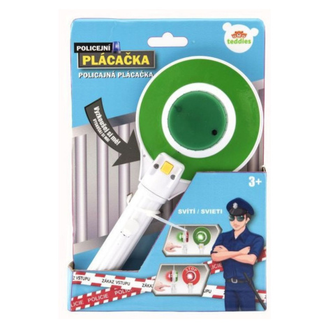 Policajná plácačka plastová 22 cm so svetlom Teddies