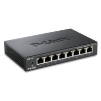 D-Link DGS-108 8-portový gigabitový stolný prepínač s kovovým puzdrom