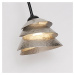 Stojaca lampa Snail One v strieborno-hnedej