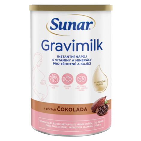 SUNAR Gravimilk s príchuťou čokolády 450 g