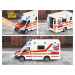 Autíčko sanitka Mercedes-Benz Sprinter Ambulance Majorette so zvukom a svetlom dĺžka 15 cm