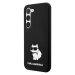 Karl Lagerfeld Liquid Silicone Choupette NFT Zadný Kryt pre Samsung Galaxy S23 Black