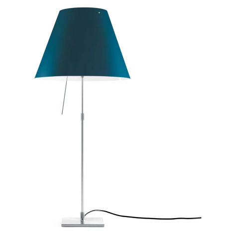 Luceplan Costanza stolová lampa D13i hliník/modrá