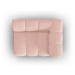 Ružový modul pohovky (pravý roh) Lupine – Micadoni Home