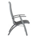 Sivá kovová záhradná stolička Da Vinci – Hartman