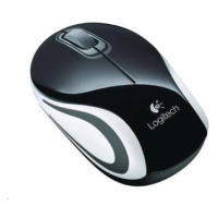 Bezdrôtová mini myš Logitech M187, čierna