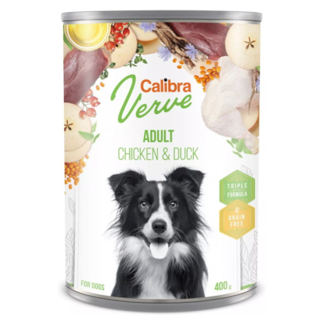 CALIBRA Verve Adult Chicken&Duck konzerva pre psov 400 g