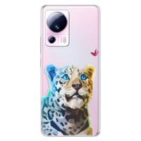 Odolné silikónové puzdro iSaprio - Leopard With Butterfly - Xiaomi 13 Lite