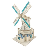 Woodcraft Drevené 3D puzzle Holandský veterný mlyn