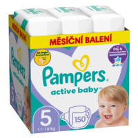 PAMPERS Active Baby S5 (11 - 16 kg), 150 ks