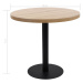 vidaXL Bistro stolík bledohnedý 80 cm MDF