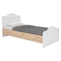 Jednolôžková posteľ v bielo-prírodnej farbe 90x190 cm Alessa – Kalune Design