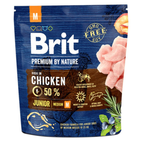 Brit Premium by Nature Junior M 1 kg | Granule pre psov