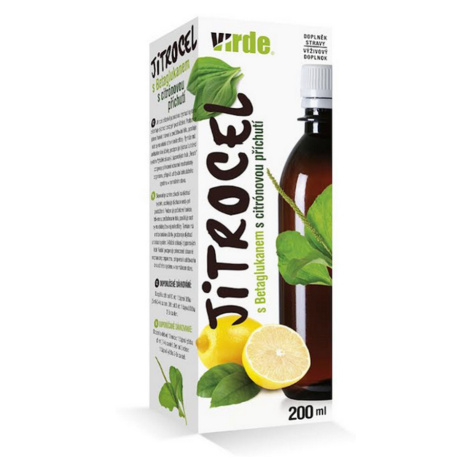 VIRDE Skorocel s betaglukánom s citrónovou príchuťou 200 ml