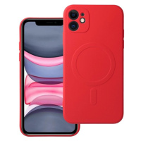 Silicone Mag Cover case compatible s MagSafe pre IPHONE 11 red