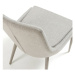 Sivá jedálenská stolička Kave Home Fabric